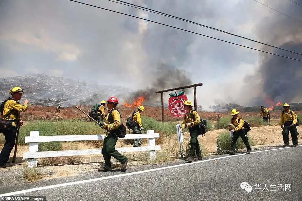 洛杉矶121 F破表 国家公园发生大火 数百人被困 有人跳湖自救 华人生活网 美国南加州缅华网