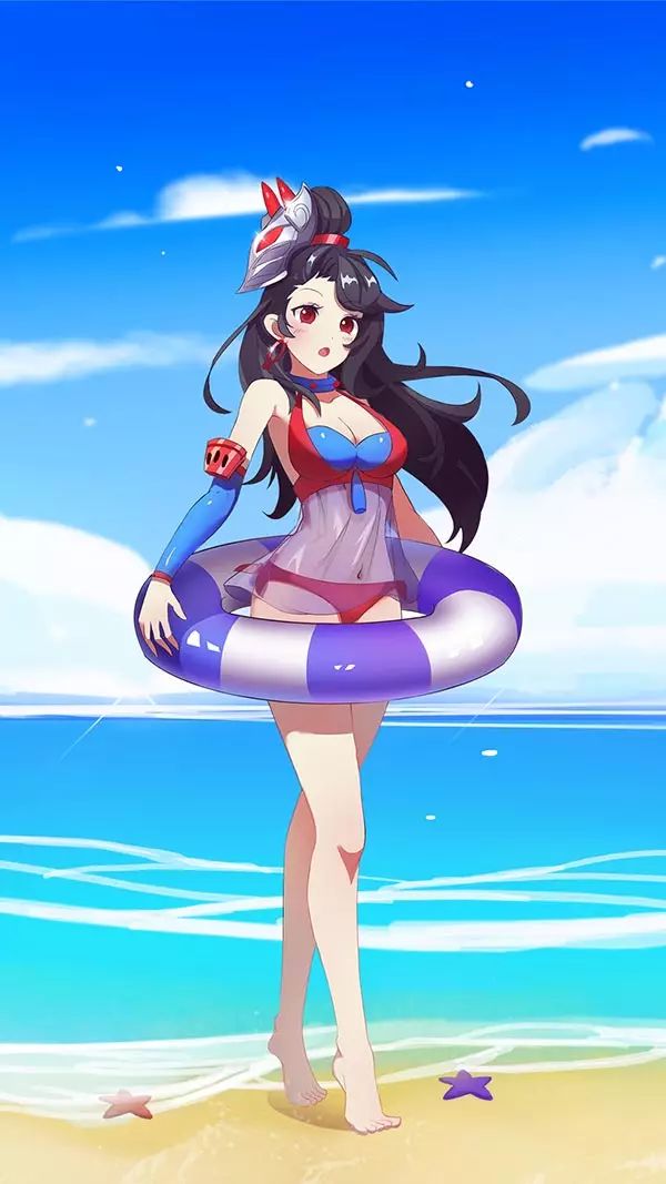 钟无艳请输入图片描述王者荣耀女英雄泳装系列:泳装少女,舞姬貂蝉