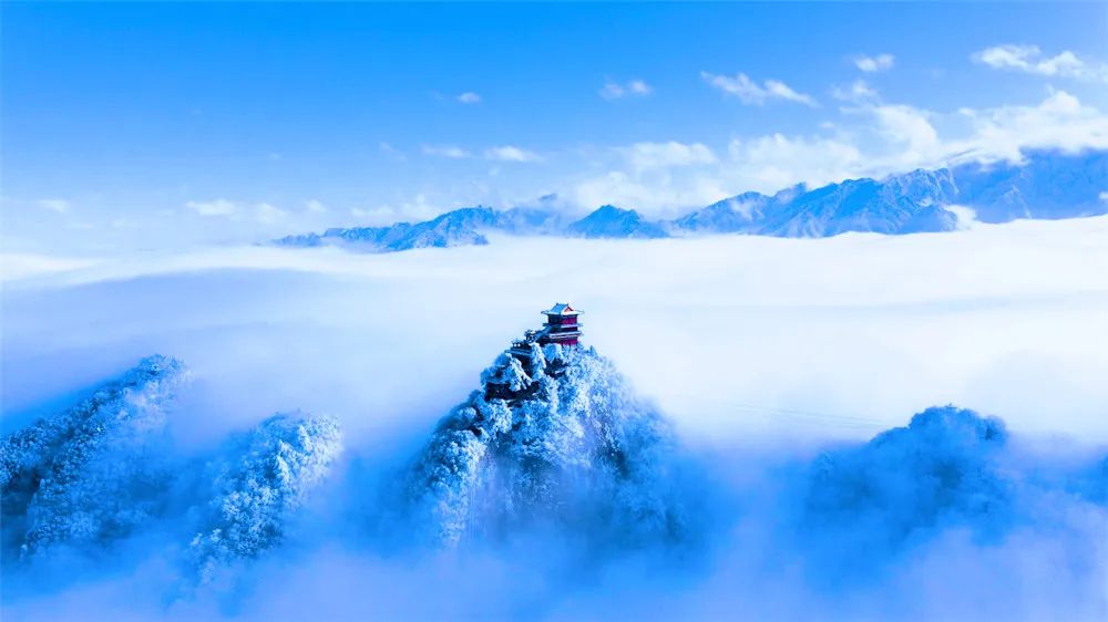 西岔沟雪景图片