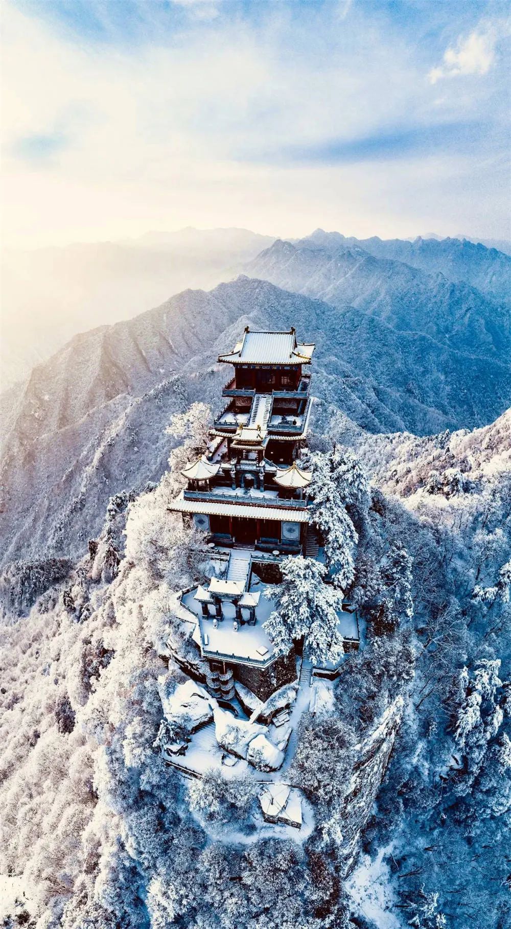 西岔沟雪景图片