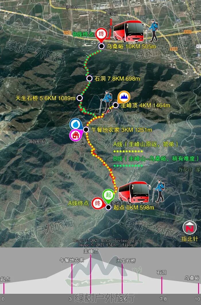 【圭峰山】10月23日(周日)秋天赏红叶,乌桑峪中观天生石桥 - 西安户外
