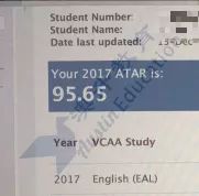 vce results and atar