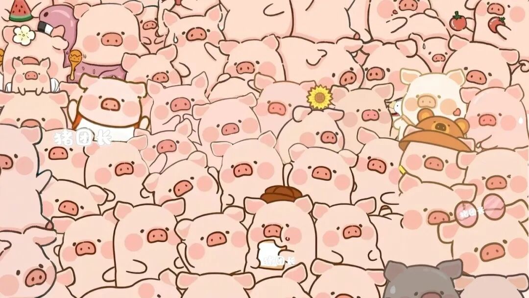 电脑壁纸｜电脑壁纸超清8k原图卡通可爱壁纸线条小狗绿色草地