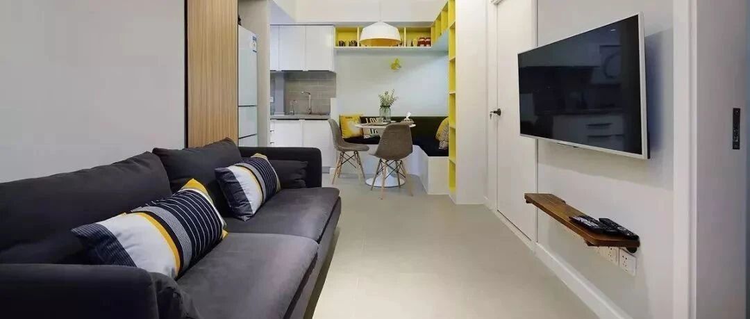 没有茶几的小户型客厅，看起来宽敞好几倍，我家就这样做了