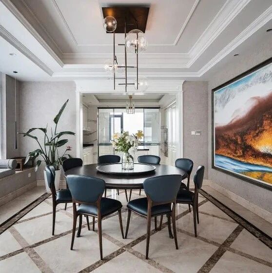 300㎡简约欧式，华丽优雅的空间，简约舒适的家居，端庄档次！