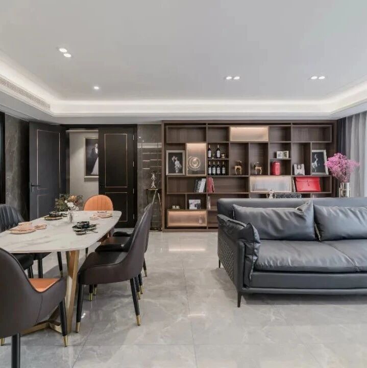 136㎡现代轻奢，大横厅户型，吊平天花，华丽档次好优雅