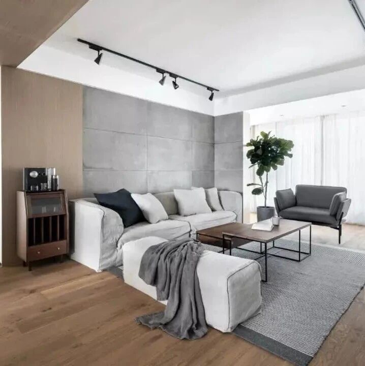 130㎡北欧简约，女主人爱生活，男主爱游戏，客厅书房设计一体