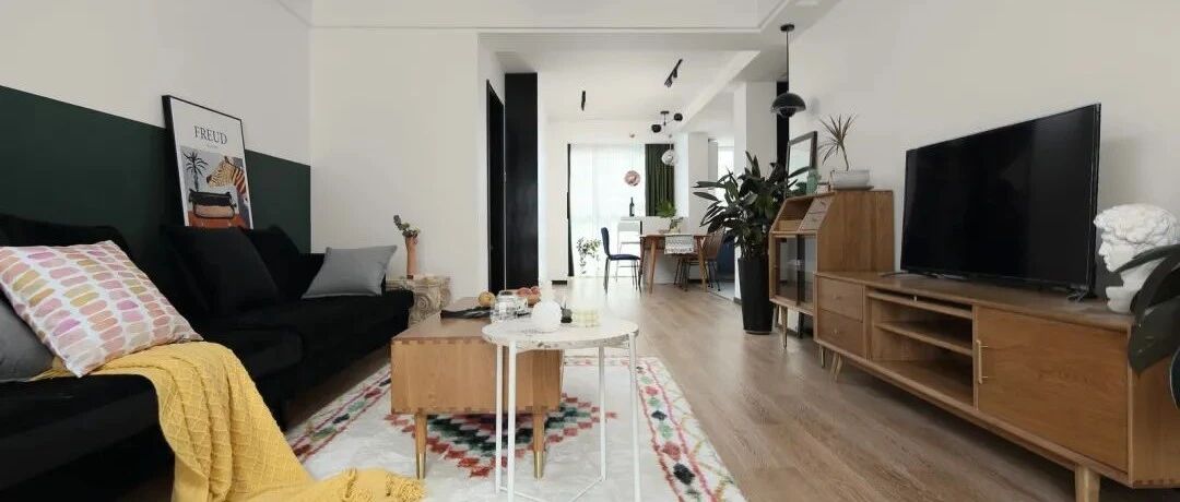 103㎡现代简约，满屋文艺清新，带点民宿风情，营造别样的温馨