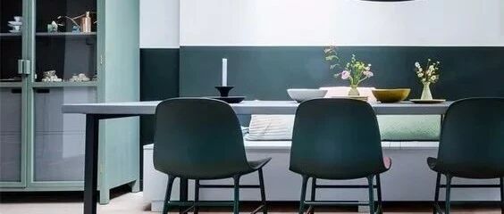 打造文艺范满满的家，可以从把墙面刷成双拼色做起