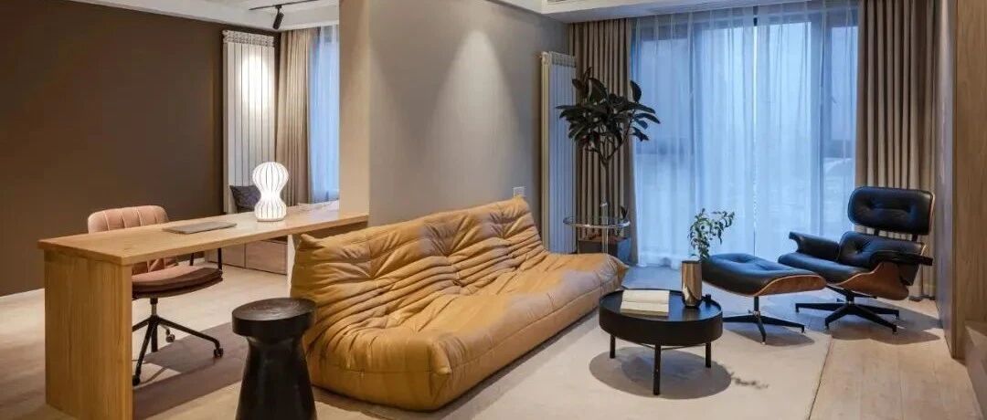 舍弃一间卧室 打造开放式书房+亲子互动区 87㎡的家装出100㎡的感觉！