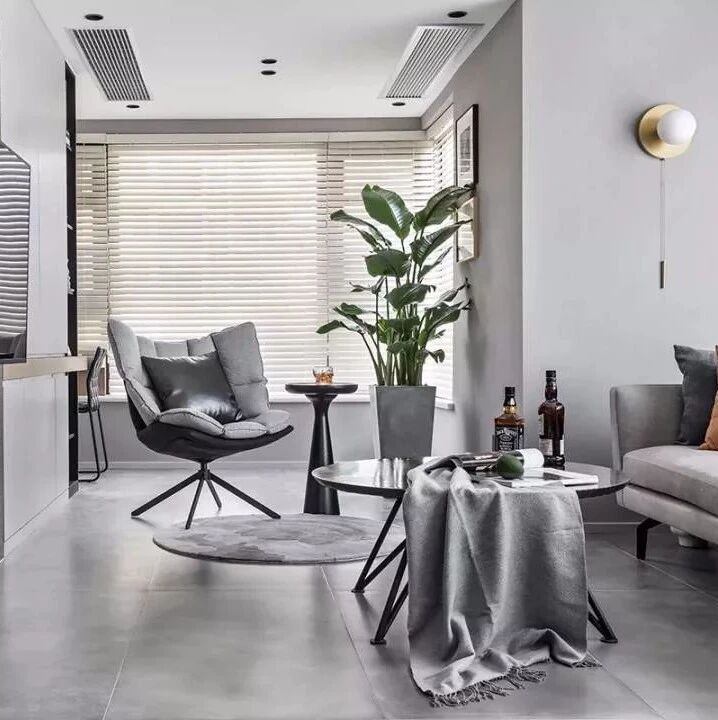 89㎡简约风2室2厅，电视墙巧妙设计出书房！