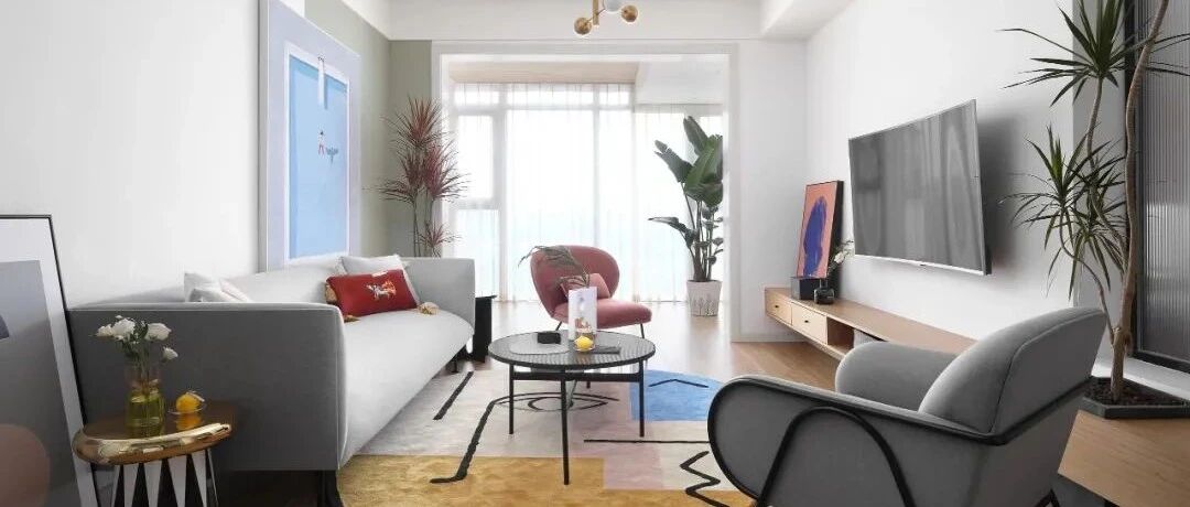 中小户型，以白色为主，通过各种优雅、浪漫的软装来提升整个空间的格调感和舒适度