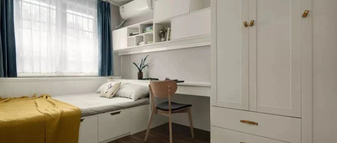 一年只住几次的客卧这样设计真的很实用！