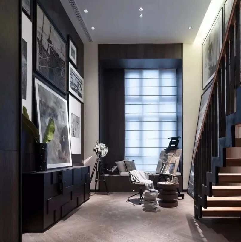 280㎡现代高级黑，稳重与艺术感的空间，活出成熟优雅的气质