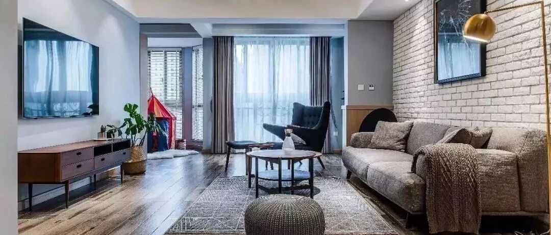 58㎡黑白灰极简小两居，收纳有序，空间扩大20%