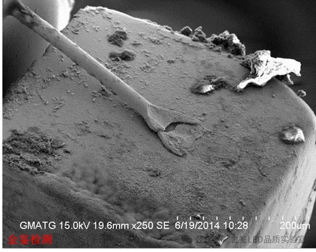 二焊鱼尾断裂，LED支架来料检验