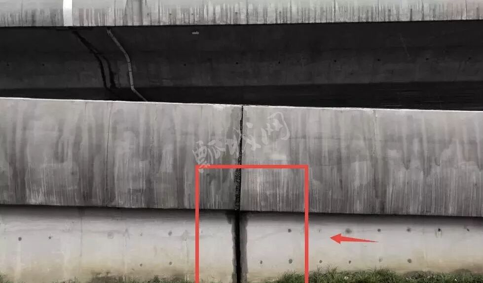 盐城高架桥侧面开裂 希望有关部门重视起来