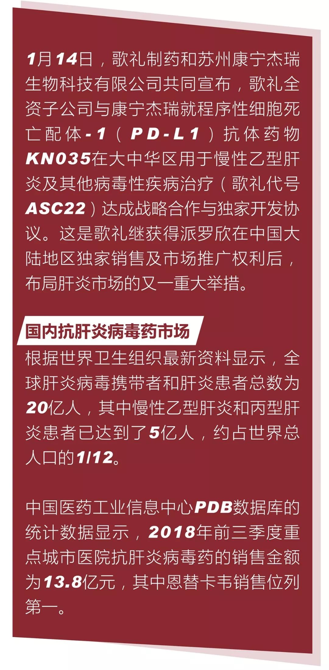 【數圖說】霸主歌禮動作頻頻！國內抗肝炎病毒市場格局可能將重構 健康 第2張