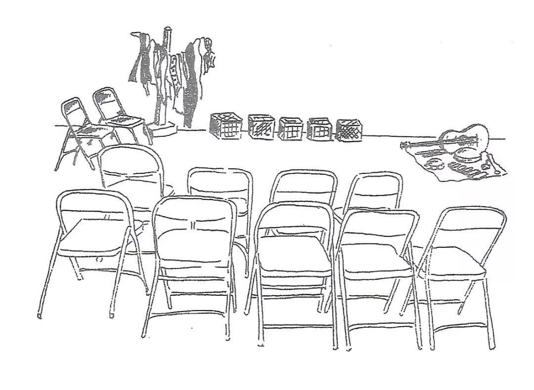 这是一剧场里的人.舞台的对面就是观众.