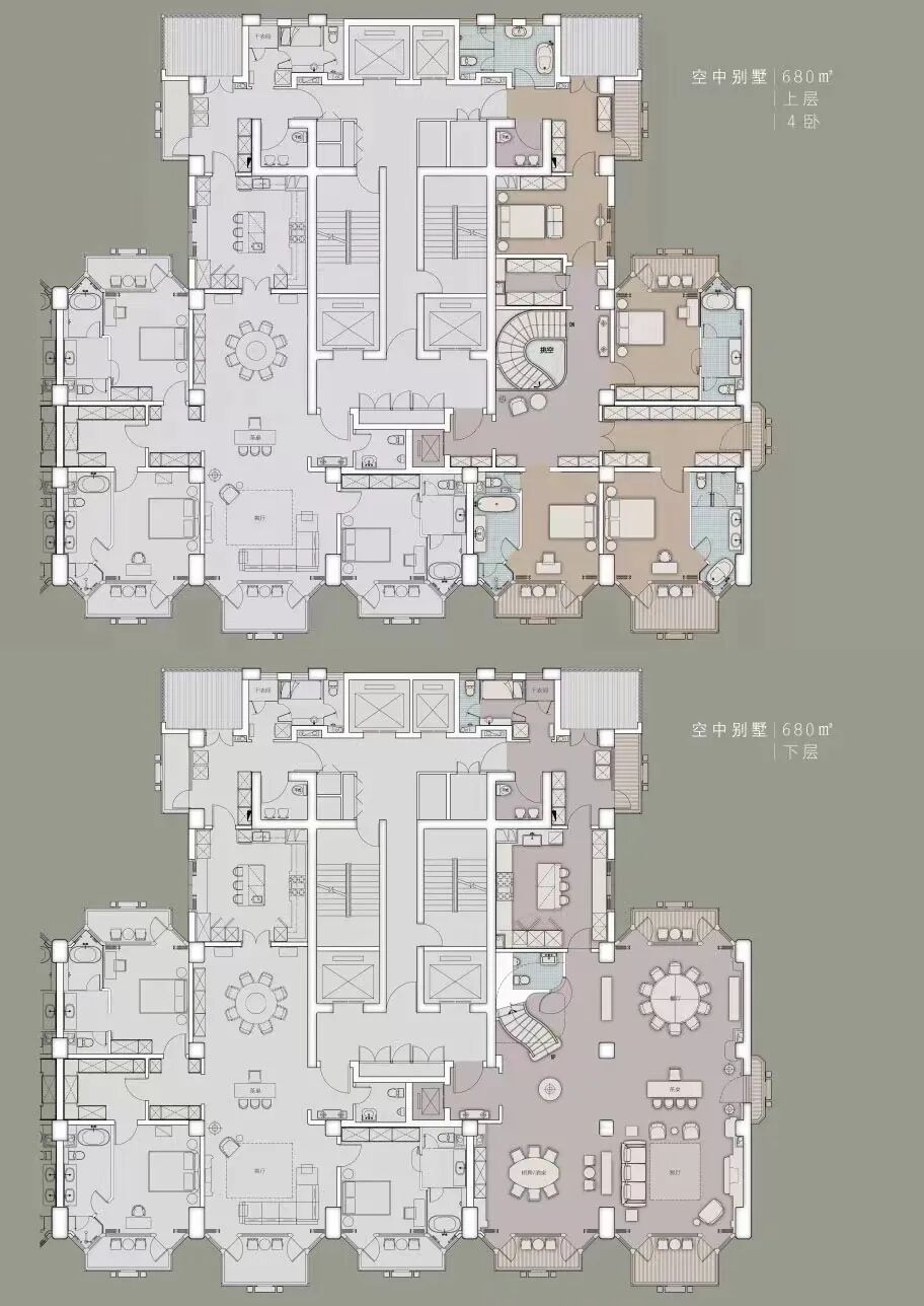 浦西第一豪宅海泰北外滩面积3506801500㎡大平层复式