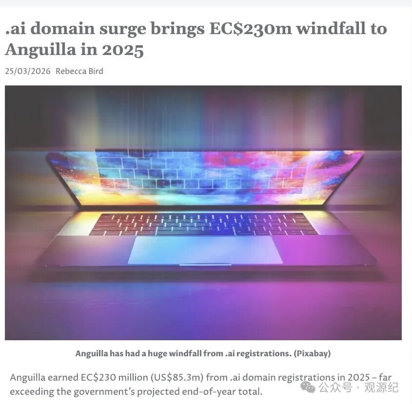 Anguilla Focus 披露 2025 年收入数据