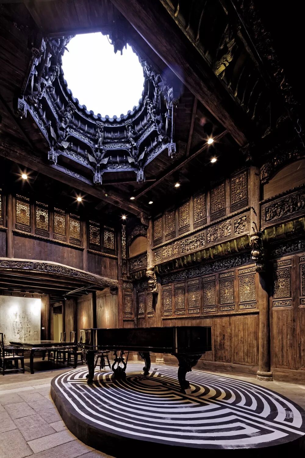 徽派古宅藏宝楼细细雕琢尽显中华风骨