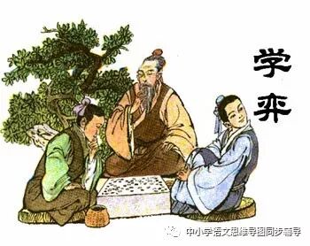 人教版六年级语文《学弈》思维导图欣赏