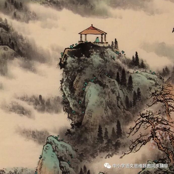 人教版四年级语文《独坐敬亭山》思维导图欣赏