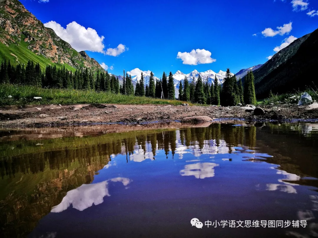 人教版四年级语文《七月的天山》思维导图欣赏 人教版四年级语文《七月的天山》思维导图欣赏