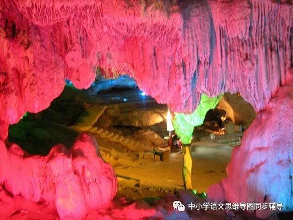 人教版四年级语文《记金华的双龙洞》思维导图欣赏