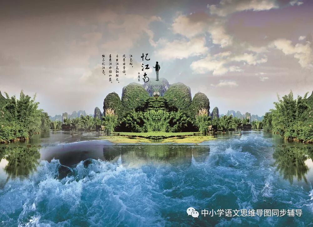 人教版四年级语文《忆江南》思维导图欣赏