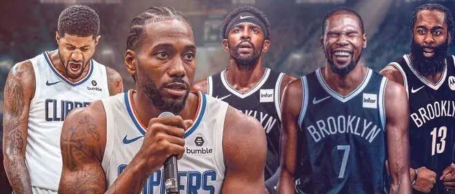 这TM才是三巨头啊！90+25+16对飚59+9+1！小卡居然顶不动哈登