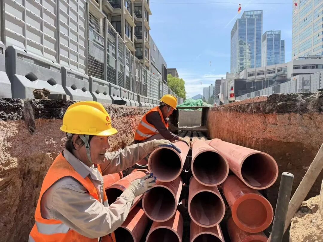 湖南路道路改造地上地下一体提升。