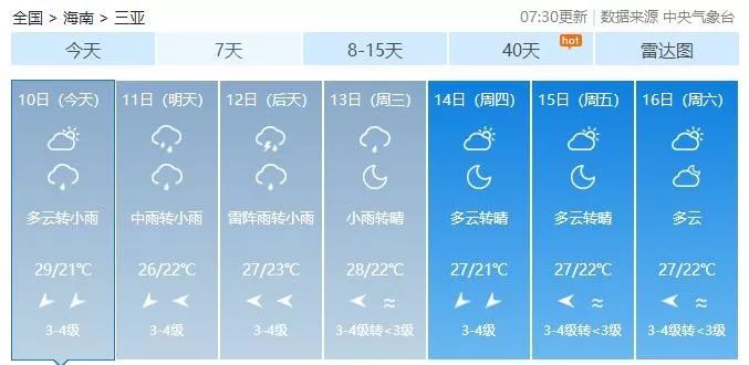 海口市天气预报台风