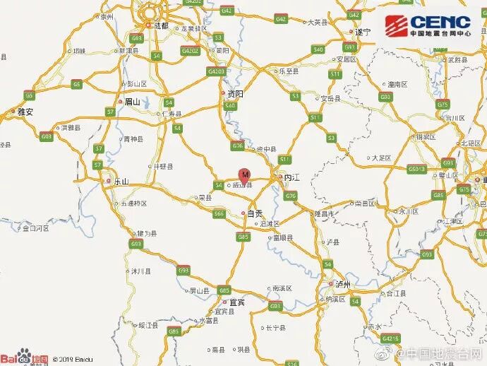 



今天四川内江发生5.4级地震
