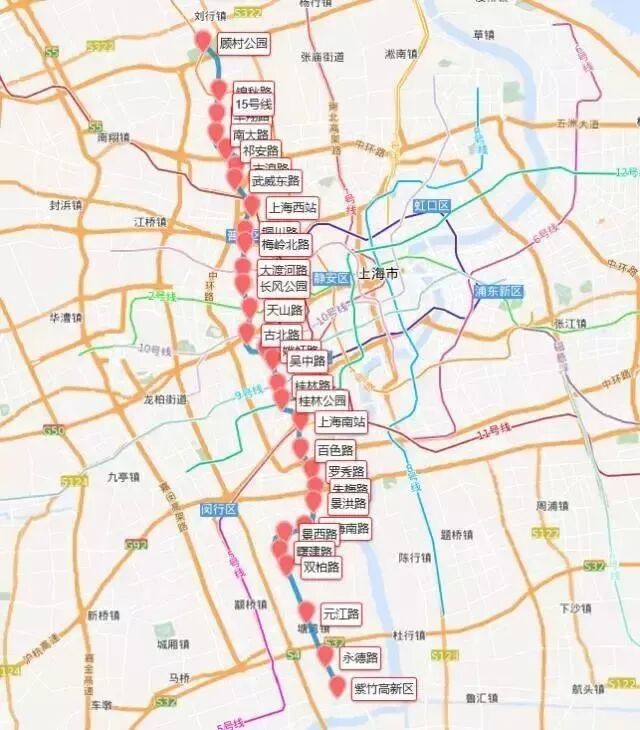 厉害了上海地铁最新规划图重磅公布今年内再通车41公里新线路