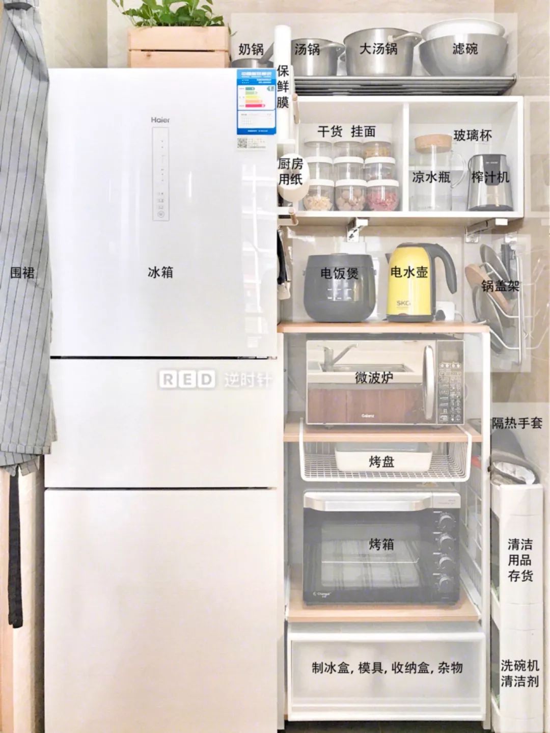 廚房終極收納方案，讓1平方米空間翻倍的6件神器！ 家居 第1張