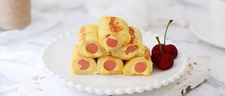 五分钟的快手早餐，会爆浆的吐司卷，一口吃出幸福感