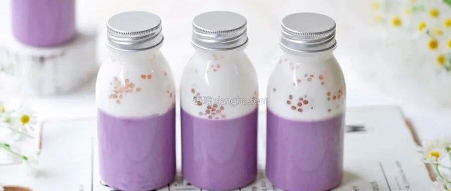 自制紫薯奶冻西米露，比奶茶好喝太多倍，料足成本低一杯管饱