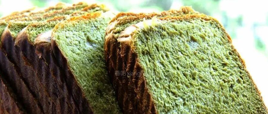 在家做款抹茶吐司面包，柔软如云口感清香，值得种草