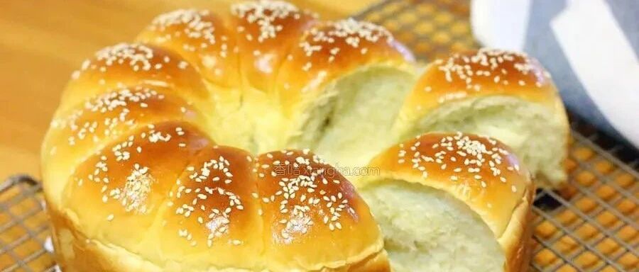 海苔肉松面包，暄软可口超多满足感，步骤详细一看就会