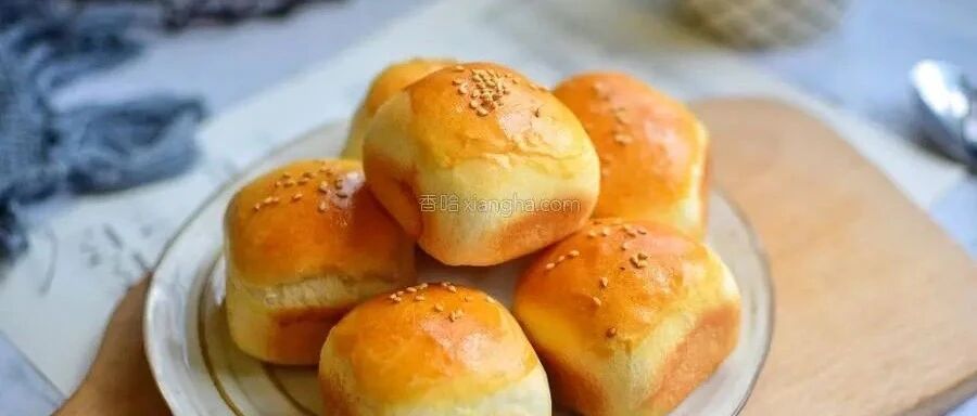 自制豆沙小餐包，软噗噗香甜可口，无添加更健康