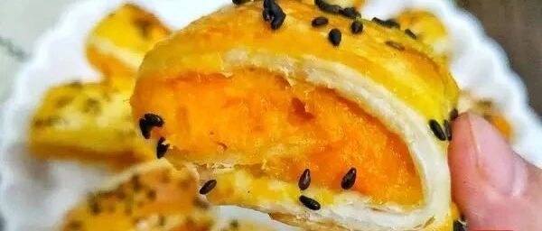 无需揉面，酥到掉渣的奶香红薯酥饼，吃一口就爱上