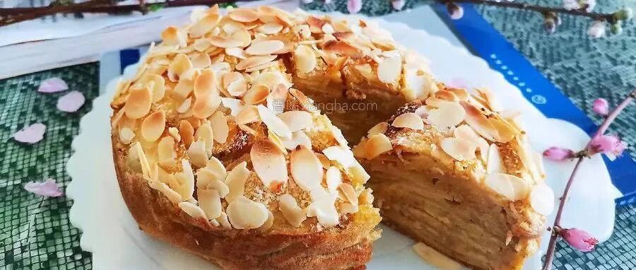 全麦苹果千层蛋糕，搅一搅拌一拌就能成功，好吃不费力！