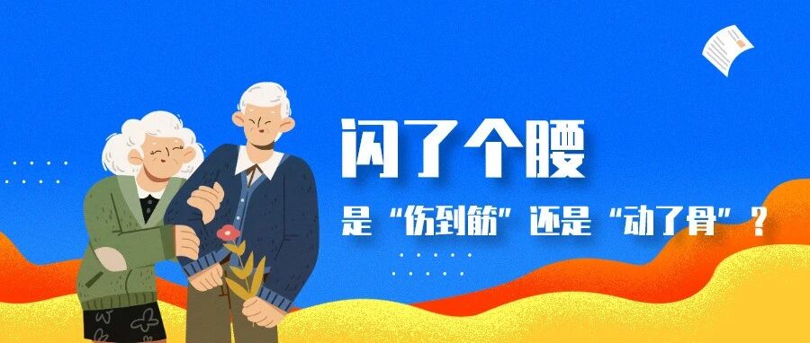 闪了个腰，是“伤到筋”还是“动了骨”？