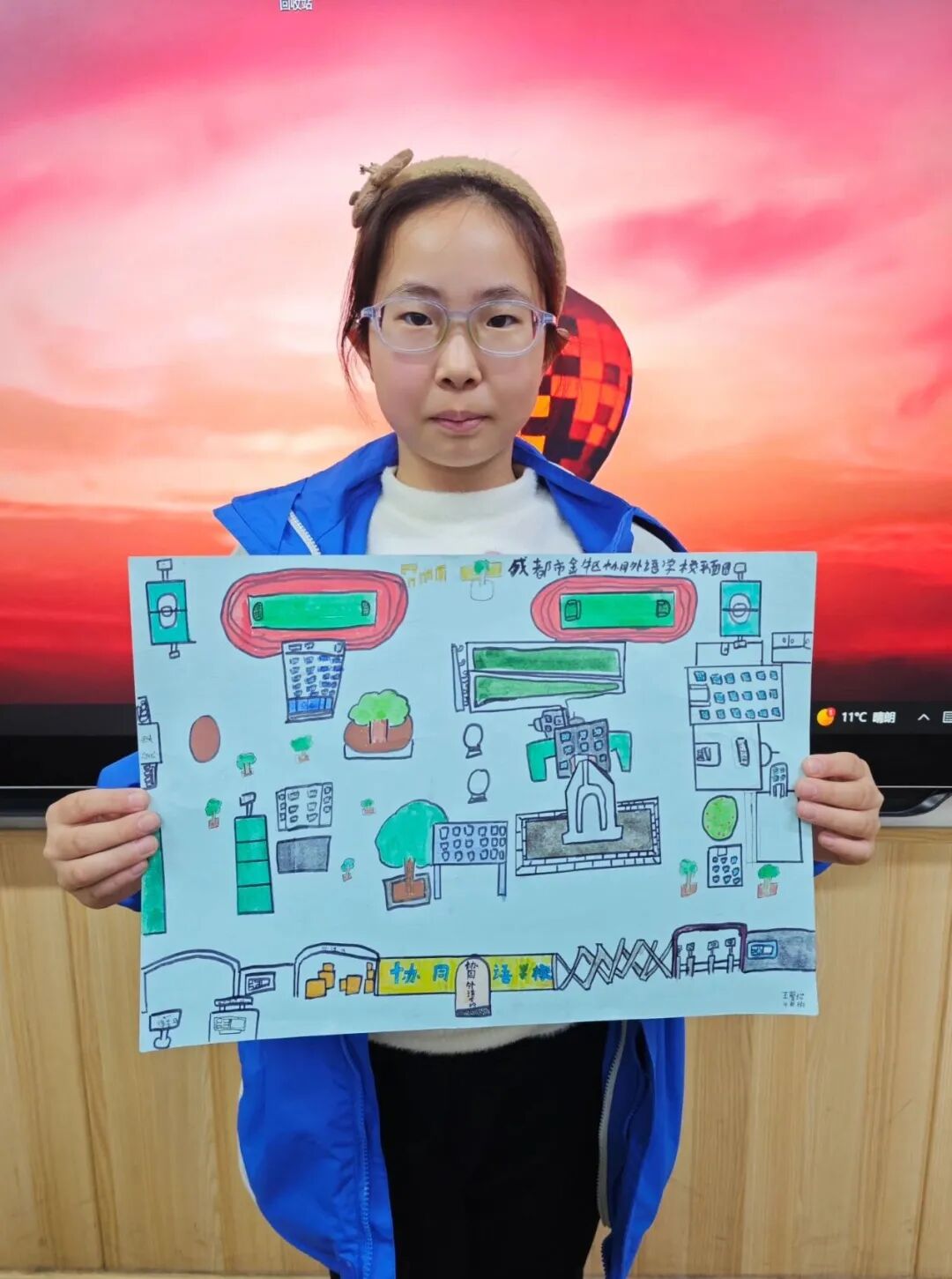 小学数学如何掌握方向与位置?协同外语学校教孩子们"绘制校园平面图"