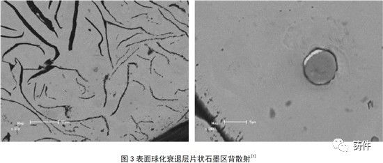 球墨铸铁件表面球化衰退的微观组织特征分析及防止措施的图3