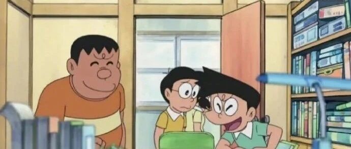 哆啦A梦的朋友都是黄色的，我才知道…
