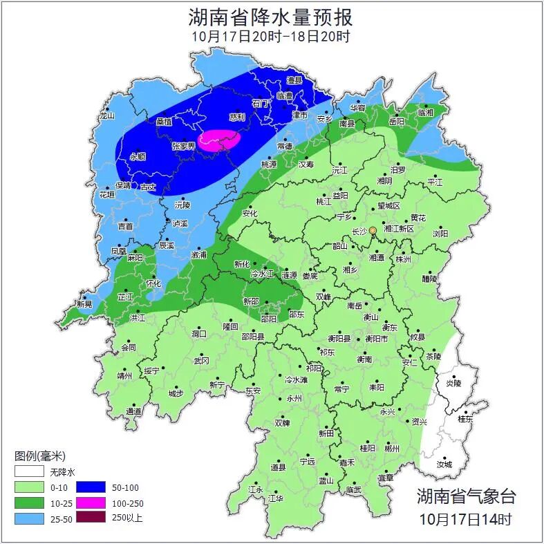 暴雨蓝色预警！今晚起，湘西北有暴雨，张家界、常德局地有大暴雨