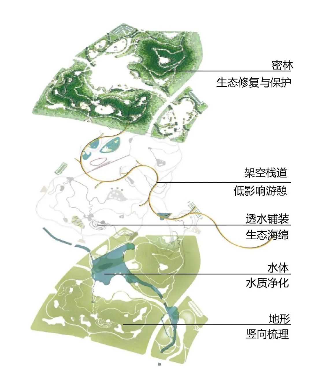 感自然之脉搏 享绿色之趣行 | 溧水金龙山绿廊景观规划设计(图5)